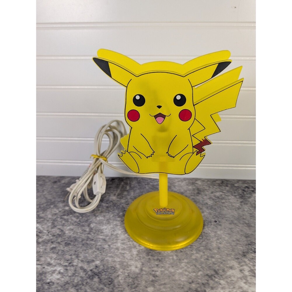 Vintage 1999 Pokémon Pikachu Lamp